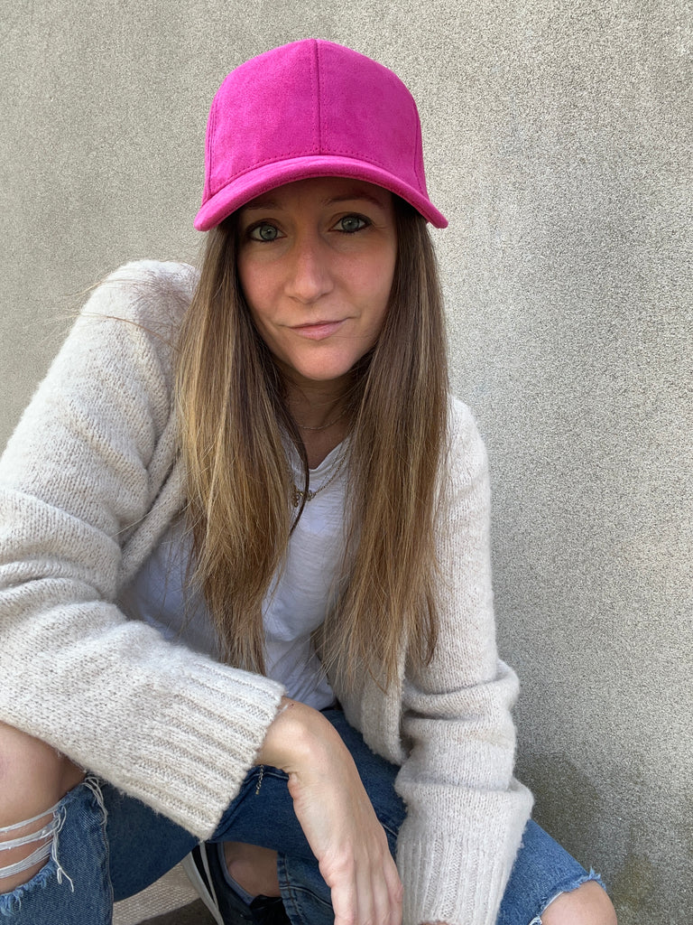 baseball scamosciato fuxia carlotta neri made in italy