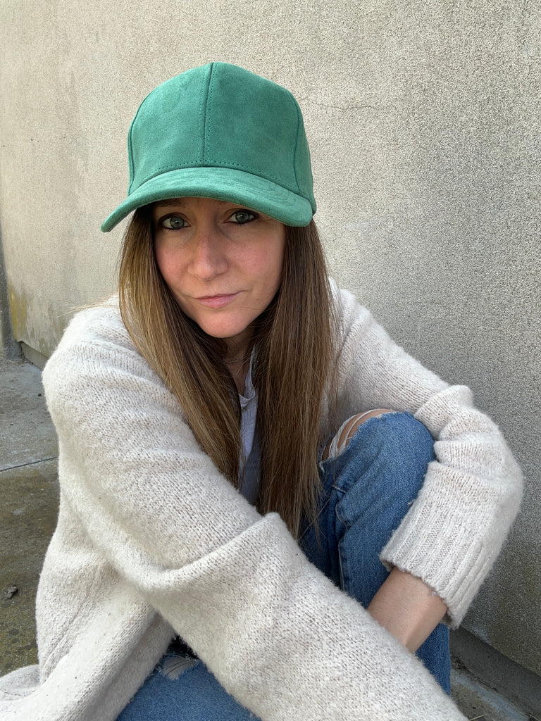 baseball scamosciato verde carlotta neri made in italy