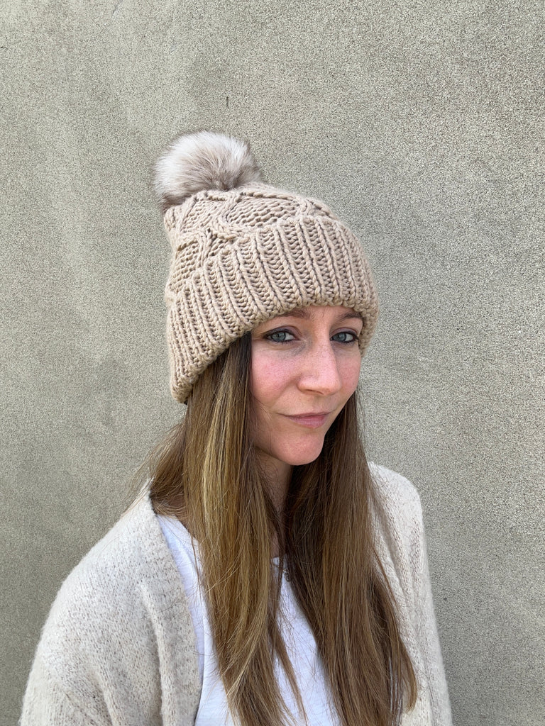 berretto lavorato lana made in italy carlotta neri beige