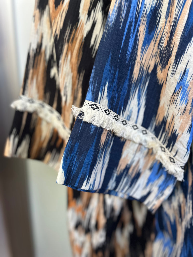 cardigan kimono carlotta neri made in italy bruciato blu