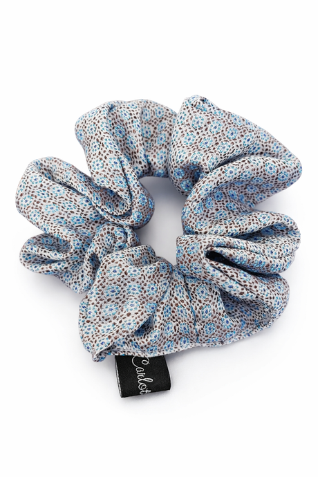scrunchies seta carlotta neri handmade