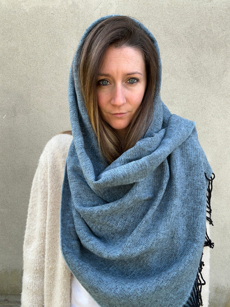 stola cotone lana carlotta neri denim